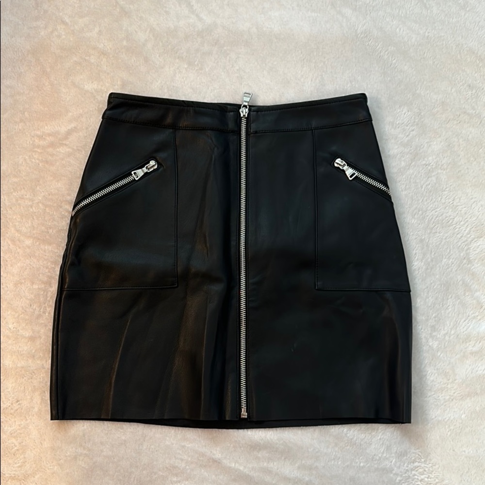 Leather skirt